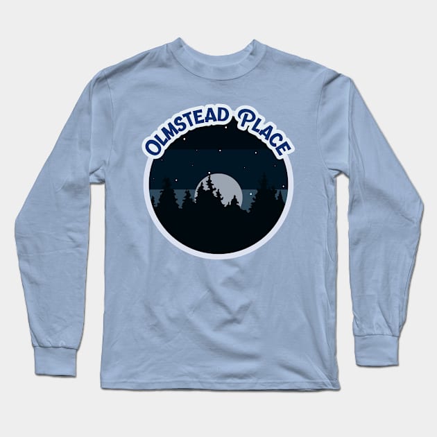 Olmstead Place Campground Campground Camping Hiking and Backpacking through National Parks, Lakes, Campfires and Outdoors of Washington Long Sleeve T-Shirt by AbsurdStore